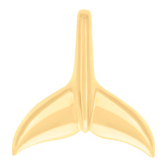 14kt Yellow Gold Womens Humpback Whale Tail Fish Ocean Charm Pendant