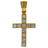 10kt Yellow Gold Womens Heart Link 7" Bracelet