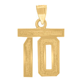 10kt Two-Tone Gold Mens Rifle Gun Charm Pendant