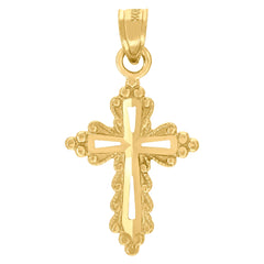 10Kt Two-Tone Gold Unisex Initial Alphabet O Ring