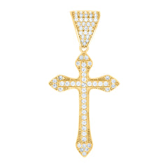 10kt Yellow Gold Womens Cubic Zirconia Double Heart Engagement Ring