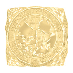 10kt Yellow Gold Womens Single Row CZ Cubic Zirconia Hoop Earrings