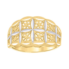 10kt Yellow Gold Womens Single Row CZ Cubic Zirconia Hoop Earrings