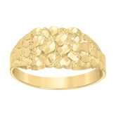 10kt Yellow Gold Womens Round Baguette Cubic-Zirconia Heart Charm Pendant