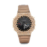 Casio G-Shock GA-2100 7.5 CT Natural Diamond Yellow Thorn Bezel Iced Out Watch