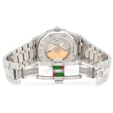 Audemars Piguet Royal Oak Stainless Steel 25CTW Natural Diamond Bussdown ICED OUT Mens Watch