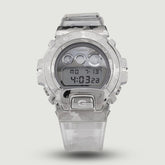 Casio G-Shock GM-6900SCM Silver Camouflage Clear Band Digital Men's Watch