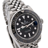 40MM Rolex GMT-Master II White Gold & Oyster Steel Jubilee Band with Box & Card Mens Watch