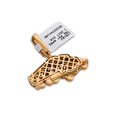 10k Gold 1.25CTW Natural Diamond Truck Pendant Mens Charm 6.4gms