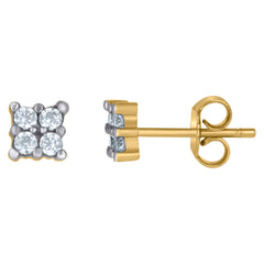 10kt Yellow Gold Mens Cubic-Zirconia Praying Hands Religious Symbol Cuban Link Medallion Charm Pendant