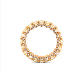 Infinity Band 4.25CTW Natural Diamond 14k Gold Round Stones Mens Ring 4.2g