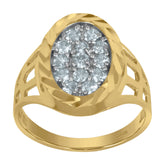 10kt Tri-Color Gold Mens Oval Guadalupe Religious Charm Pendant