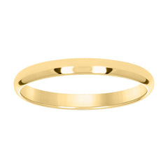 14Kt Yellow Gold Unisex Dome Polished Comfort-Fit 3Mm-Size -14 Wedding Engagement Band Ring
