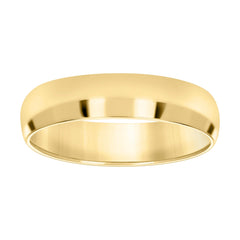 14Kt Yellow Gold Unisex Dome Polished Comfort-Fit 6Mm-Size 14 Wedding Engagement Band Ring