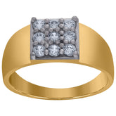 10kt Two-tone Gold Mens Guadalupe Religious Charm Pendant