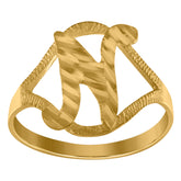 10kt Gold Two-Tone Diamond-Cut Mens Angel Religious Charm Pendant