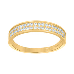 10kt Two-Tone Gold Mens Crucifix Religious Charm Pendant