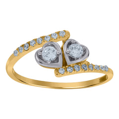 10kt Two-Tone Gold Mens Cubic-Zirconia Last Supper Religious Charm Pendant