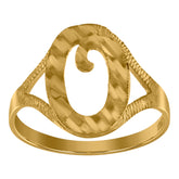 10kt Gold Two-Tone Diamond-Cut Mens Angel Religious Charm Pendant