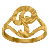 10kt Gold Two-Tone Diamond-Cut Mens Ankh Cross Religious Charm Pendant