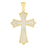 10kt Two-Tone Gold Mens Round Cubic Zirconia Square Head Engagement Ring