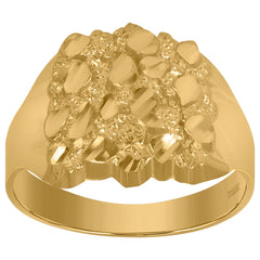 10kt Two-Tone Gold Mens Cubic-Zirconia Religious Cross Crucifix Charm Pendant