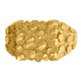 10kt Two-Tone Gold Mens Cubic-Zirconia Pharaoh Egyptian Charm Pendant