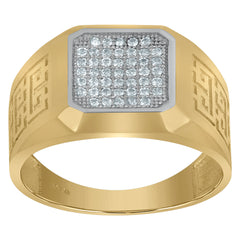 10kt Two-Tone Gold Diamond-Cut Last Supper Religious Charm Pendant