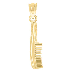14Kt Yellow Gold Unisex Hair Comb Pendant Charm