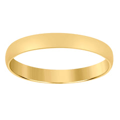 14Kt Yellow Gold Unisex Dome Polished Regular-Fit 3Mm-Size 13 Wedding Engagement Anniversary Band Ring