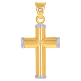 10kt Two-tone Gold His & Hers Cubic-Zirconia Trio Ring Set