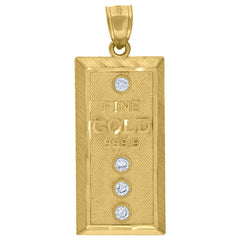 10kt Two-Tone Gold Unisex Polish Finish Crucifix Anchor Religious Charm Pendant