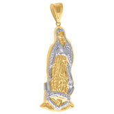 10kt Yellow Gold Mens Fashion Marijuana Leaf Charm Pendant