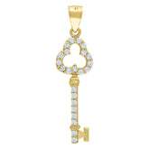 10kt Two-tone Gold Womens Cubic-Zirconia Fashion Link Bracelet Size 8 Inches