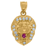 10kt Yellow Gold Mens Cubic Zirconia Basket Ball Sports Charm Pendant