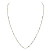 10kt Yellow Gold Mens Round Diamond Solitaire Linked 24"" Necklace 11.00 Cttw