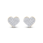 1/6CT-DIA P3 MICRO-PAVE GIFT HEART EARRING