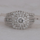 2CT-DIA 5/8CT-CRD BRIDAL SET