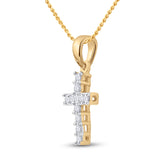 1/10CT-DIA CROSS PENDANT