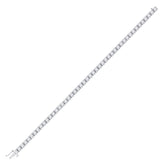 14kt White Gold Womens Round Diamond Studded Tennis Bracelet 2.00 Cttw