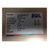 14kt White Gold Unisex Round Diamond Solitaire Stud Earrings 1-3/8 Cttw