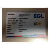 14kt Yellow Gold Unisex Round Diamond Solitaire Stud Earrings 1/2 Cttw