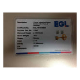 14kt Yellow Gold Unisex Round Diamond Solitaire Stud Earrings 1/2 Cttw