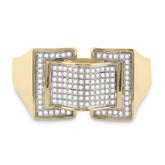 1/4CT-DIA MICRO-PAVE MENS RING