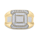 1/2CTW-DIA MICRO-PAVE MENS RING