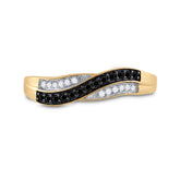 1/4CTW-DIA MICRO-PAVE BROWN RING-S10
