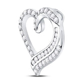 1 CTW-DIA HEART PENDANT
