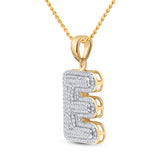 5/8CT-DIA INITIAL ""E"" PENDANT