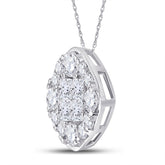 1 CT-DIA ANA M SOLEIL SQUARE PENDANT