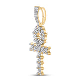 1CTW-DIA ANKH CROSS Mens CHARM